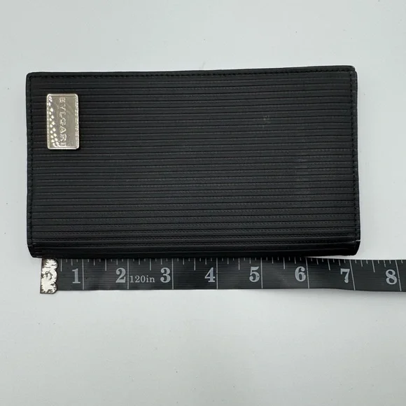 BVLGARI Black Leather Man Wallet
